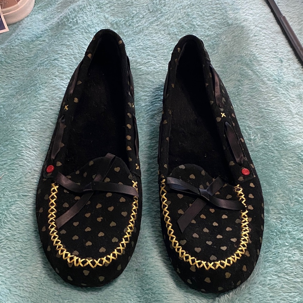 UGG Black and Gold Women's Slippers